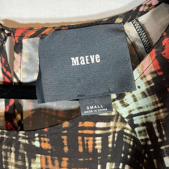 Maeve Geometric‎ Blouse Anthrolpolie - Picture 2 of 4